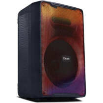 Clikon Portable Rechargeable Bluetooth Speaker With Mic, 8 Inch Woofer, Led Display, Dynamic Light Show, 2400Mah Battery, Black Colour, CK857