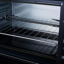 Clikon 30 Litre Electric Toaster Oven With Convection Technology, Dual Layer Heating, 1600 Watts, Black Colour, CK4312-M