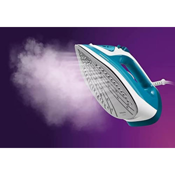 Philips 3000 Series Steam Iron DST3011/26, 2100W,140 G Steam Boost, 30G/Min Continuous Steam, Blue, Uae Version