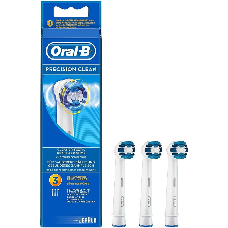 Oral-B - 64703701 - Pack Of 3 Precision Clean Electric Toothbrush Heads