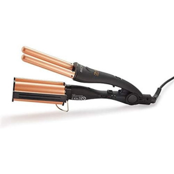 Ikonic 3 In 1 Deep Curly-Twisted-Waver, Hair Styler, Black and Rose Gold