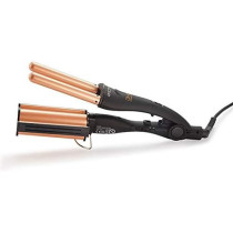 Ikonic 3 In 1 Deep Curly-Twisted-Waver, Hair Styler, Black and Rose Gold