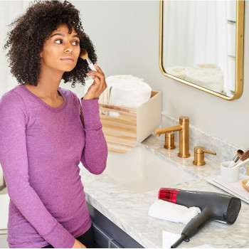 Panasonic Nanoe Hair Dryer, 1875 Watt Professional Blow Dryer For Smooth, Shiny Hair With 3 Attachments Quick Dry Nozzle, Diffuser And Concentrator Nozzle – Eh-Na65-K Black/Pink