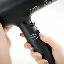 Panasonic Nanoe Hair Dryer, 1875 Watt Professional Blow Dryer For Smooth, Shiny Hair With 3 Attachments Quick Dry Nozzle, Diffuser And Concentrator Nozzle – Eh-Na65-K Black/Pink