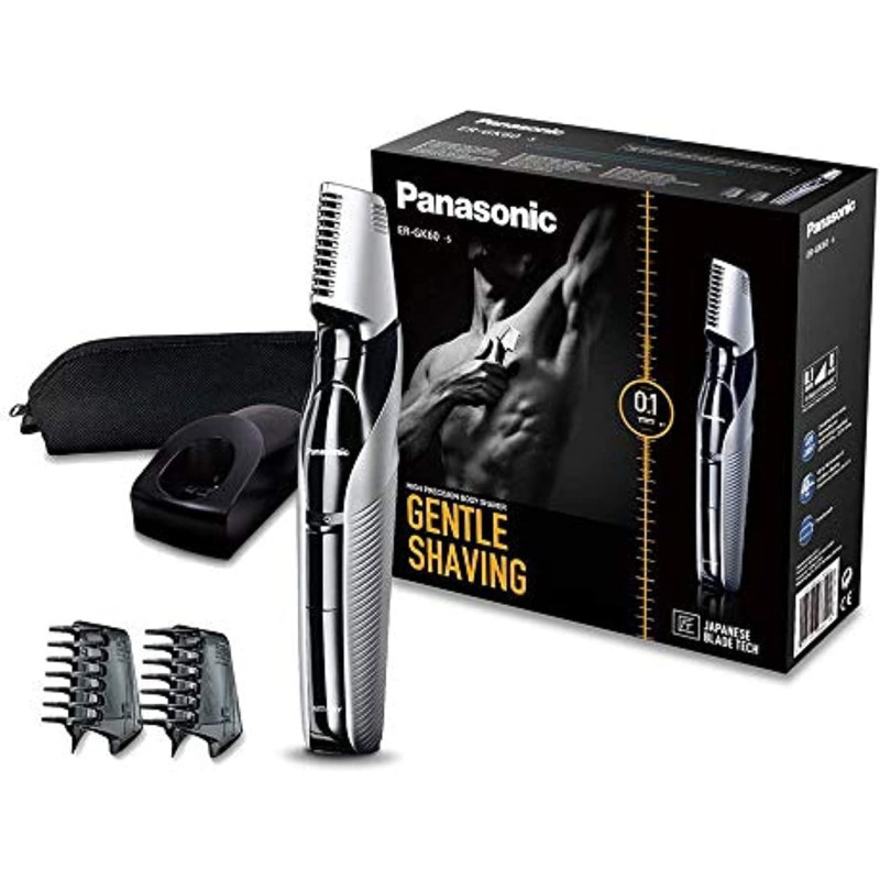 Panasonic ER-GK60 3-In-1 Body Groomer, Silver Colour
