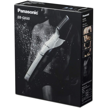 Panasonic ER-GK60 3-In-1 Body Groomer, Silver Colour
