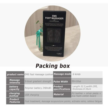 Electric Ems Leg Reshaping Foot Muscle Massage-Pulse Relaxation Massager Mat (Usb Charging)