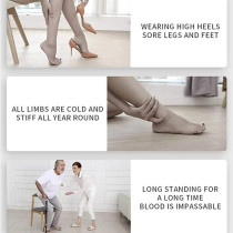 Miuline Ems Foot Massager Machine Electric Deep Kneading Circulation Foot Booster For Feet And Legs Folding Portable Leg Muscle Stimulator, Home Office Use