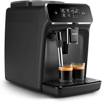 Philips Full Automatic Espresso Machine Ep2220/10 Beverages Classic Milk Frother Matte Black Touch Display