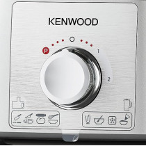 Kenwood 1000W Multi-Functional Food Processor With 3 Stainless Steel Disks, FDP65.880SI, Silver