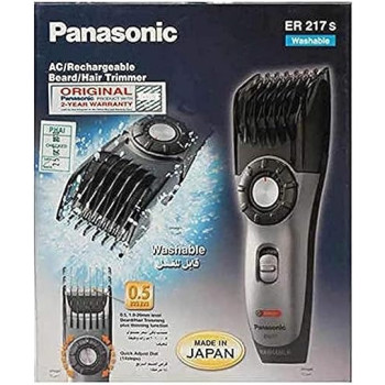 Panasonic ER217S Men's Hair Trimmer Silver and Black Colour
