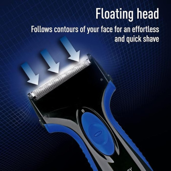 Panasonic Pro Curve Wet and Dry Shaver - ES-SA40, Blue and Black