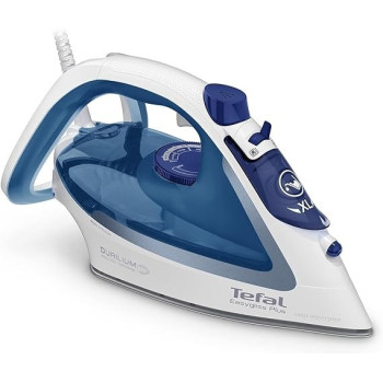 Tefal Easygliss Plus Steam Iron, 2700 Watt, Aqua Blue/White - FV5751E2