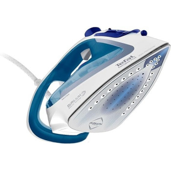 Tefal Easygliss Plus Steam Iron, 2700 Watt, Aqua Blue/White - FV5751E2