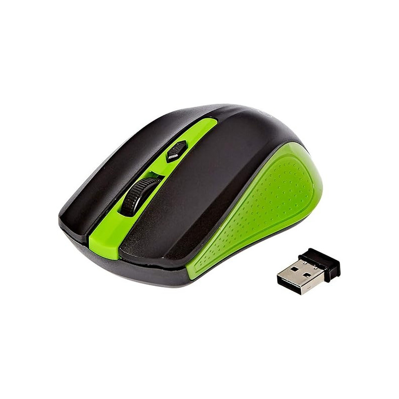 Enet G211-66 Wireless Optical Mouse - Green Colour