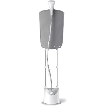Philips Easytouch Stand Steamer - 1800W, 35 G/Min Continuous Steam, 3 Steam Settings, 1.4L Water Tank, Easy Rinse Descaling, Large Steam Plate, White (Gc487/86)