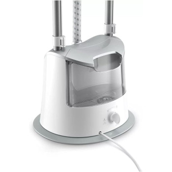 Philips Easytouch Stand Steamer - 1800W, 35 G/Min Continuous Steam, 3 Steam Settings, 1.4L Water Tank, Easy Rinse Descaling, Large Steam Plate, White (Gc487/86)