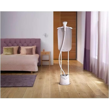 Philips Easytouch Stand Steamer - 1800W, 35 G/Min Continuous Steam, 3 Steam Settings, 1.4L Water Tank, Easy Rinse Descaling, Large Steam Plate, White (Gc487/86)