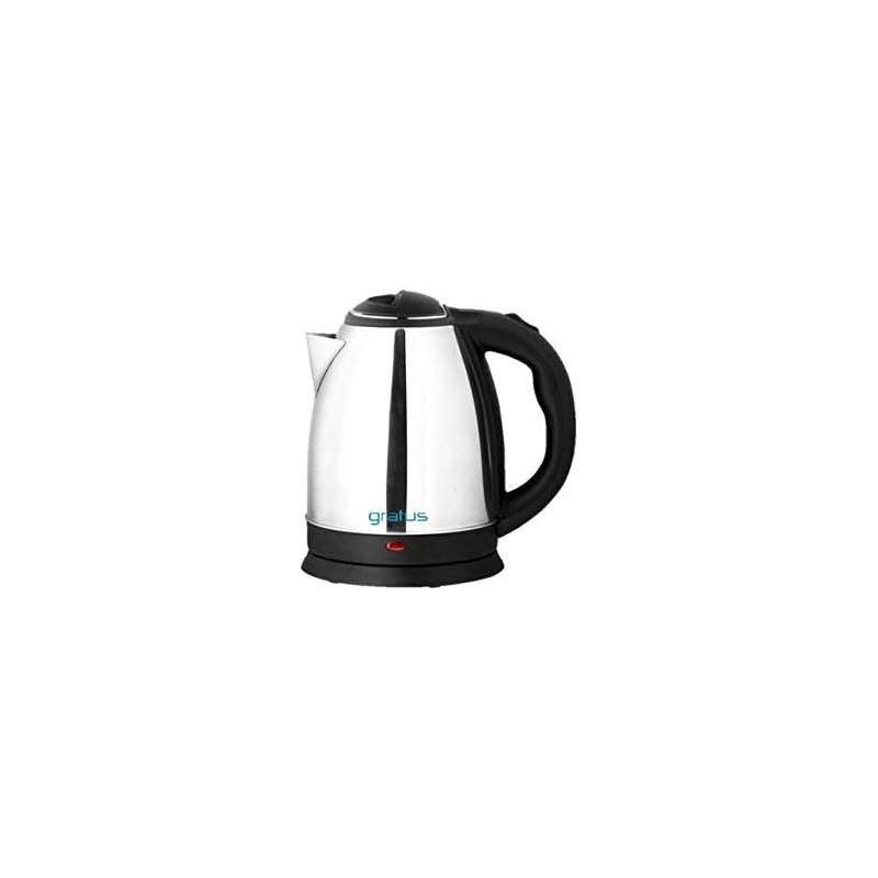 Gratus 1.8 Liter Electric Kettle 1500W Black and Silver Colour, Model GEK18SC