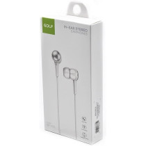 Golf Gfm-21 Stereo Music Headset 3.5Mm Anti-Radiation Earphone/Headphone, Noise Reduction Line Control With Mic Black For Smart Phone/Desktop/Notebook/Tablet Pc