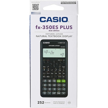 Casio Fx-350Es Plus Scientific Calculator - Scientific - 252 Functions, School And Graphic Calculator