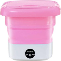 Mini Foldable Smart Baby Cloths Washing Machines (Pink)