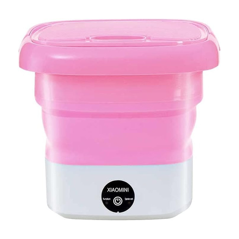 Mini Foldable Smart Baby Cloths Washing Machines (Pink)