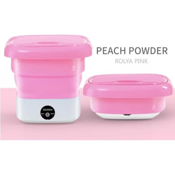 Mini Foldable Smart Baby Cloths Washing Machines (Pink)