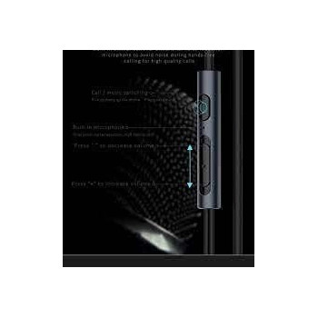 Golf GFM19 Metal Music Earphones, Black Colour