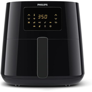 Philips Essential Connected Xl 2.65Lb/6.2L Capacity Digital Airfryer With Rapid Air Technology, Wi-Fi Connected (Kitchen App), Alexa Compatible, Black- HD9280/91