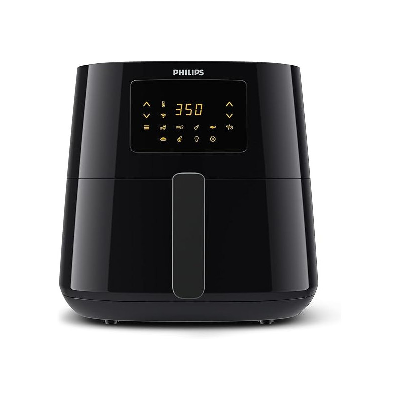 Philips Essential Connected Xl 2.65Lb/6.2L Capacity Digital Airfryer With Rapid Air Technology, Wi-Fi Connected (Kitchen App), Alexa Compatible, Black- HD9280/91
