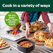 Philips Essential Connected Xl 2.65Lb/6.2L Capacity Digital Airfryer With Rapid Air Technology, Wi-Fi Connected (Kitchen App), Alexa Compatible, Black- HD9280/91