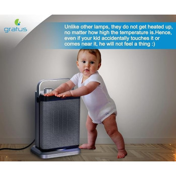 Gratus Ptc Fan Heater Electric 1800W Silver Model GPFH1802TC