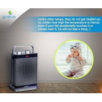Gratus Ptc Fan Heater Electric 1800W Silver Model GPFH1802TC