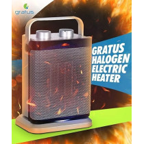 Gratus Electric Ptc Fan Heater With 2 Heat Settings 1000/1800W, Safety Cut Off, Ptc Ceramic, Thermostat Control, Model- GPFH1802TC