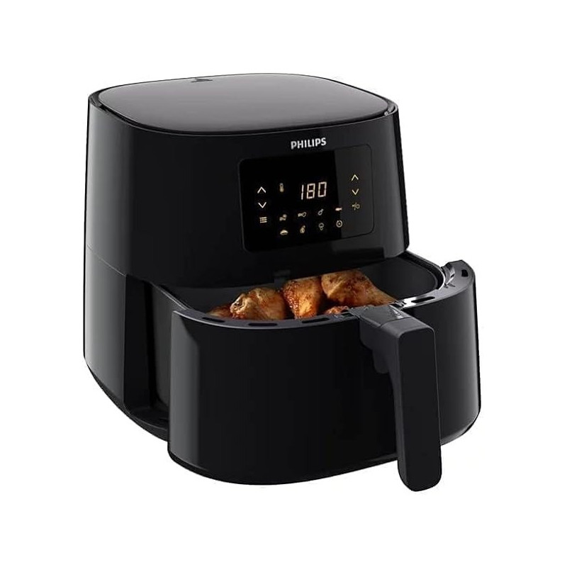 Philips Essential Air Fryer Xl 1.2Kg, 6.2L Capacity, Digital Screen, Black Colour, HD9270/90