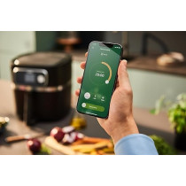 Philips XXL Connected Airfryer 2200W 2Kg/8.3L, Digital Auto-Cook Programs, Black Colour, HD9880/91