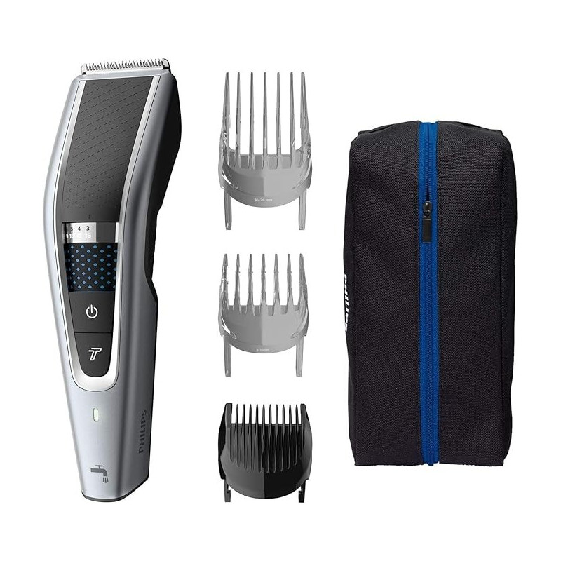 Philips HC5630/13, Series 5000 Washable Hair Clipper, Grey/Black Colour