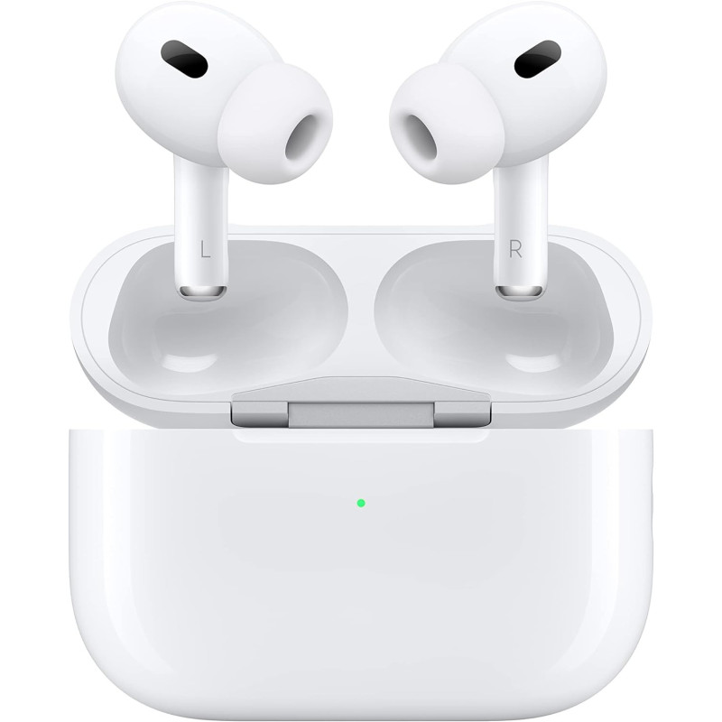 Apple AirPods Pro 2nd generation With MagSafe Charging Case USBC, White MTJV3 1 Year Warranty