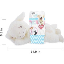 All For Paws Little Buddy Heart Beat Sheep Dog Plush Toy, Beige Colour, 2.8 Kg