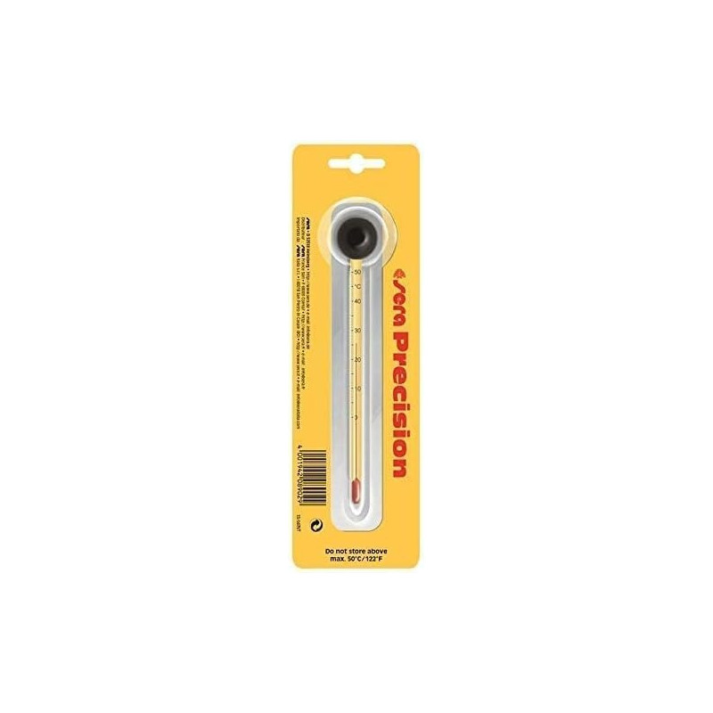Sera 08902 Precision Aquarium Thermometer - High Precision Glass Thermometer - Scale From 0-50 Degrees Celsius