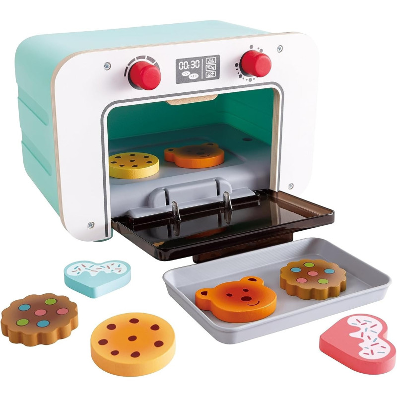 Hape My First Baking Oven With Light And Sound, Kitchen And Food Bakery Playset, Toy Bakery Set With Tray And Biscuits, Food Toys For Toddlers, Realistic And Inspires Social Skills Toy