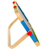 Hape Early Explorer Anywhere Table Top Art Studio, Award Winning Double-Sided Wooden Kids Easel Whiteboard/Chalkboard With 2 Chalk Pieces, Eraser And Magnetic Wood Clamp For Paper