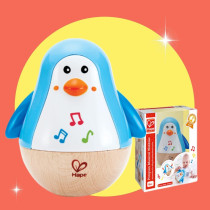 Hape Penguin Musical Wobbler, Colorful Wobbling Melody Penguin E0331