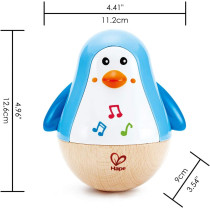 Hape Penguin Musical Wobbler, Colorful Wobbling Melody Penguin E0331