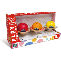 Hape Stay-Put Rattles Infant Toys, Cute And Bright Colours E0110