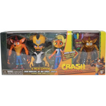 Crash Bandicoot Action Figures 21525 Pack Of 4