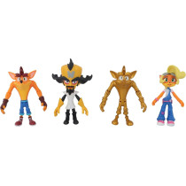 Crash Bandicoot Action Figures 21525 Pack Of 4