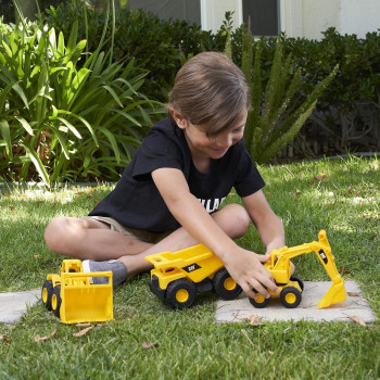 Cat Mini Crew Dump Truck-Wheel Loader-Excavator 7In 82284