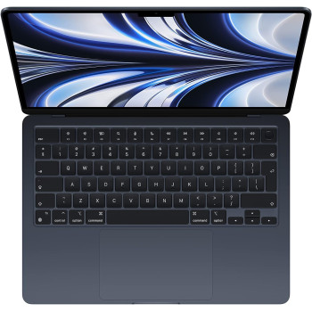Apple 13.6-inch Macbook Air M2 chip with 8-core CPU and 8-core GPU, 256 GB SSD, Midnight English MLY33 1 Year Warranty